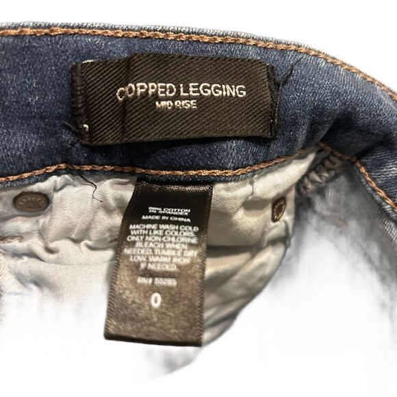 Express Mid Rise Cropped Destructed Denim - Picture 7 of 8